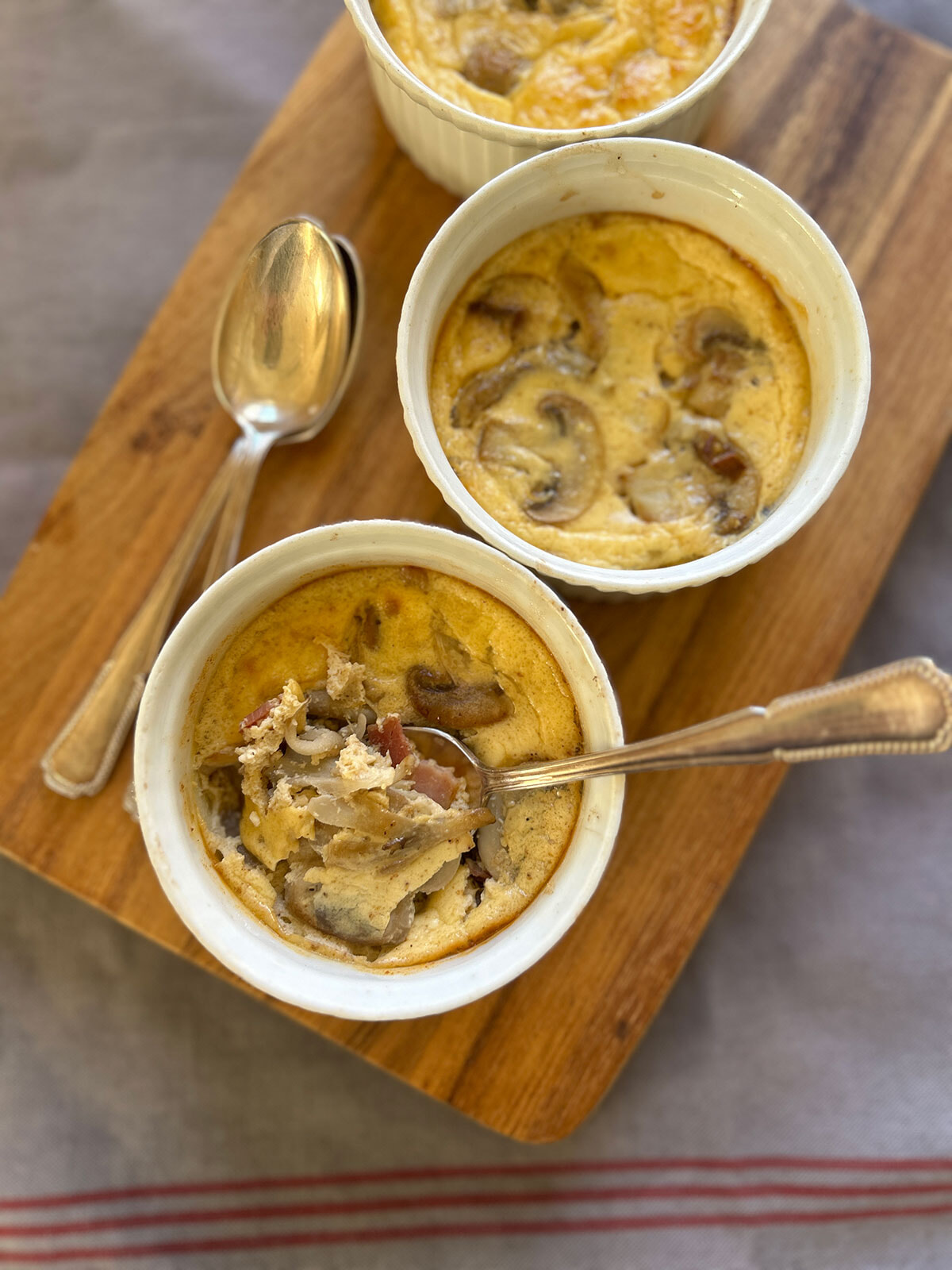 フランス風茶碗蒸し、きのこのフラン。